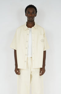 Chemise Grid beige