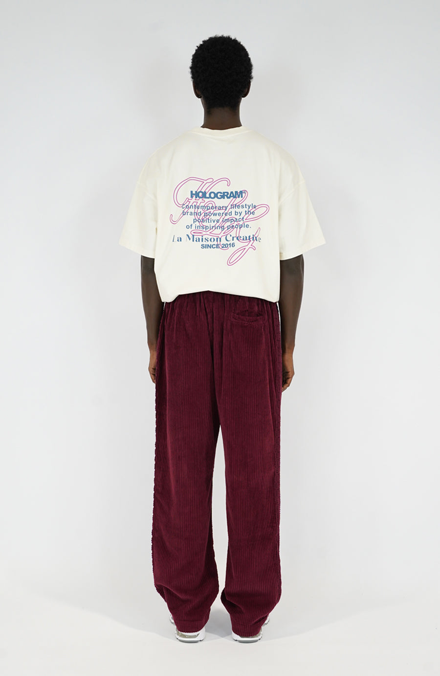 Pantalon Velvet burgundy